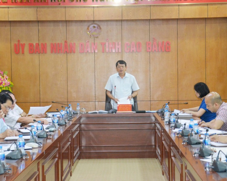 The Provincial Steering committee (PSC) for the development of Cao Bang global geopark evaluated performance of the first five months and activity plan of last seven months 2018