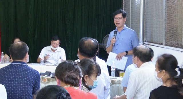 Đ/c Tô Vũ Ninh, Phó Bí thư thường trực Thành ủy, Chủ tịch HĐND thành phố dự sinh hoạt Chi bộ tổ 7, phường Hợp Giang
