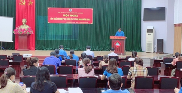 LĐLĐ thành phố tập huấn nghiệp vụ công đoàn năm 2021