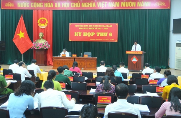 Khai mạc Kỳ họp thứ 6, HĐND thành phố XXII, nhiệm kỳ 2021-2026