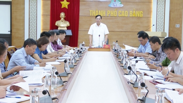 BCĐ, Ban tổ chức “Tuần Văn hóa, Thể thao, Du lịch” chào mừng Kỷ niệm 10 năm xây dựng và phát triển thành phố Cao Bằng  triển khai đánh giá tiến độ thực hiện các nhiệm vụ