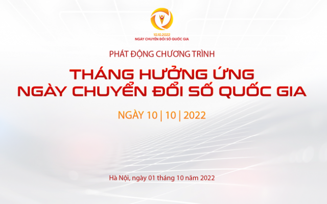 Bộ Thông tin và Truyền thông phổ cập bộ nhận diện Ngày Chuyển đổi số quốc gia 10/10