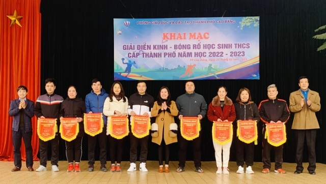 Khai mạc Giải Điền kinh – Bóng rổ học sinh THCS cấp thành phố năm học 2022 – 2023