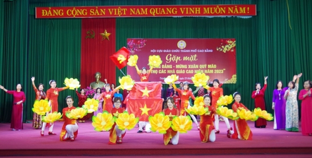 Hội cựu Giáo chức thành phố gặp mặt "Mừng đảng - Mừng xuân Quý Mão, Mừng thọ các nhà giáo cao niên năm 2023"