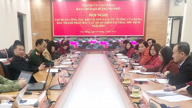 Ban chỉ đạo 35 của Thành phố tập huấn công tác bảo vệ nền tảng tư tưởng của Đảng, đấu tranh phản bác các quan điểm sai trái, thù địch năm 2023