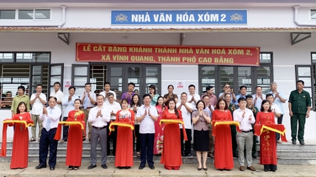 Xã Vĩnh Quang khánh thành công trình Nhà văn hoá xóm 2