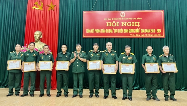 Hội CCB Thành phố tổng kết phong trào thi đua “Cựu Chiến binh gương mẫu” giai đoạn 2019 – 2024