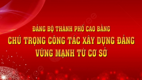 Đảng bộ thành phố chú trọng công tác xây dựng Đảng vững mạnh từ cơ sở