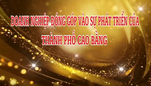 Doanh nghiệp đóng góp vào sự phát triển thành phố Cao Bằng