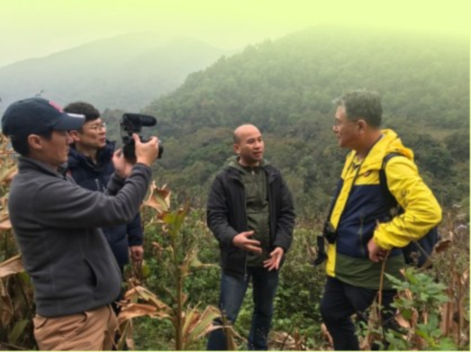 UNESCO global geopark video promotion production team in Cao Bang