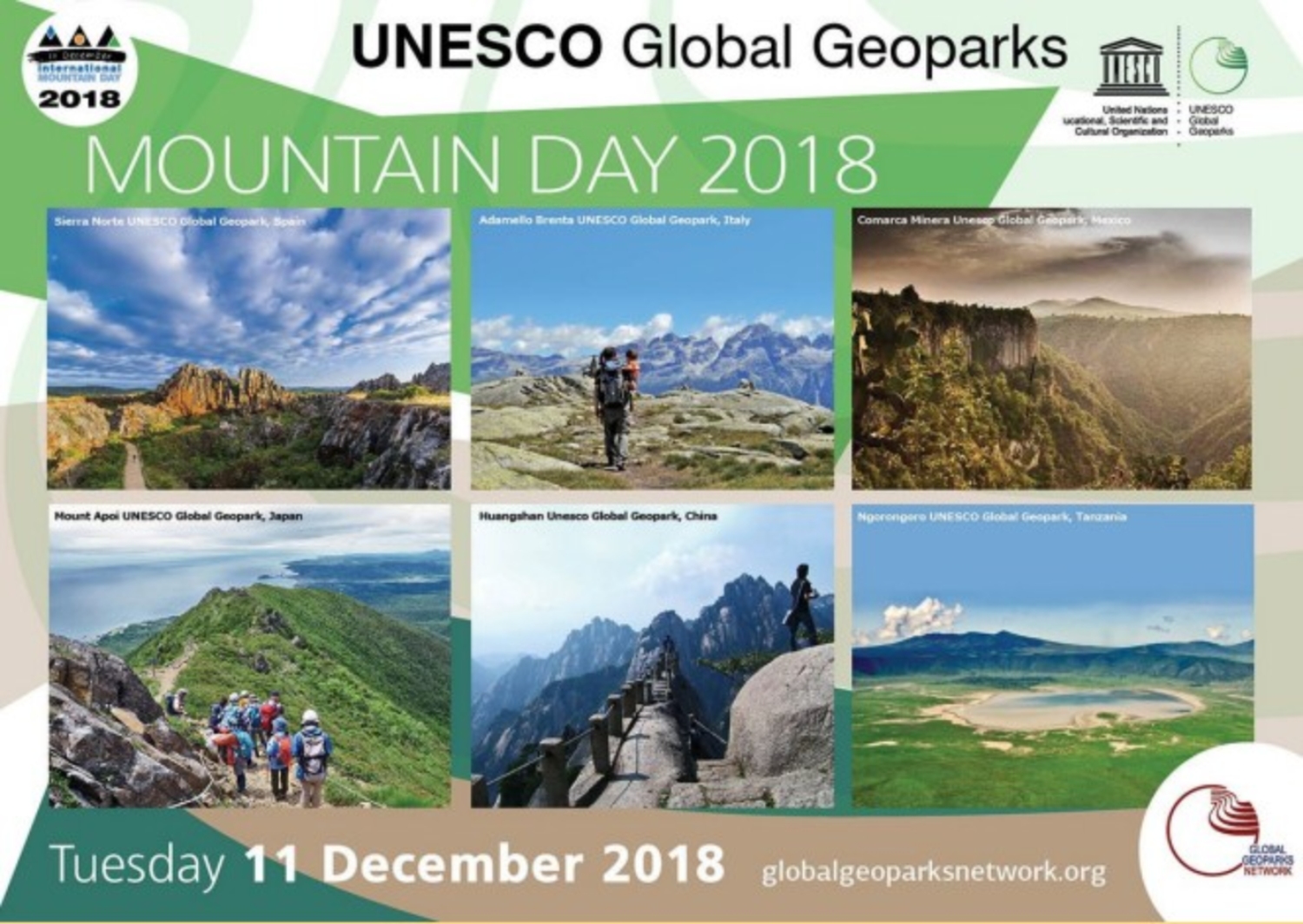 UNESCO global geopark mountain day 2018