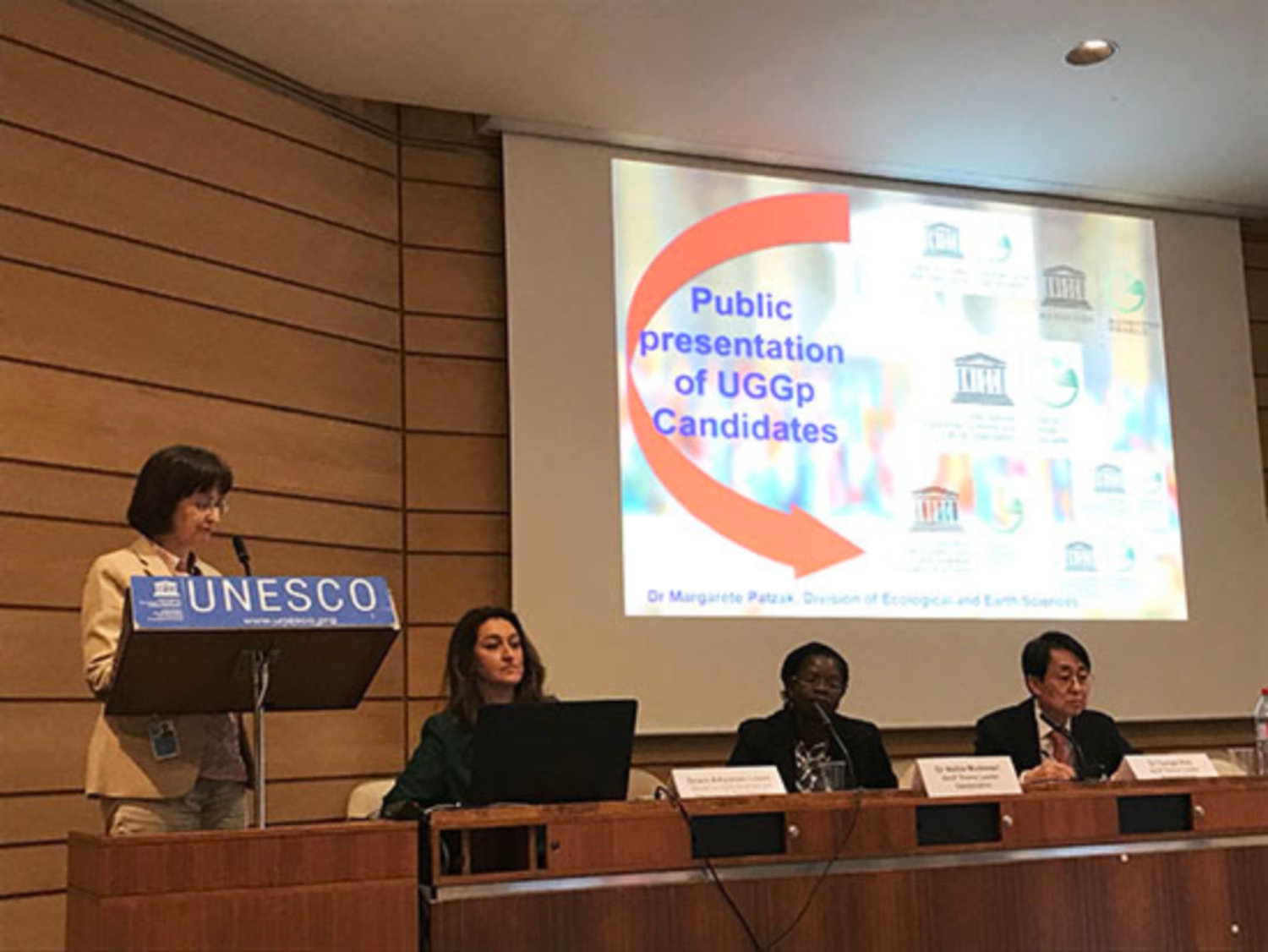 Tiến sỹ Margarete Patzak trình bày về các ứng viên mới cho danh hiệu CVĐC toàn cầu UNESCO
