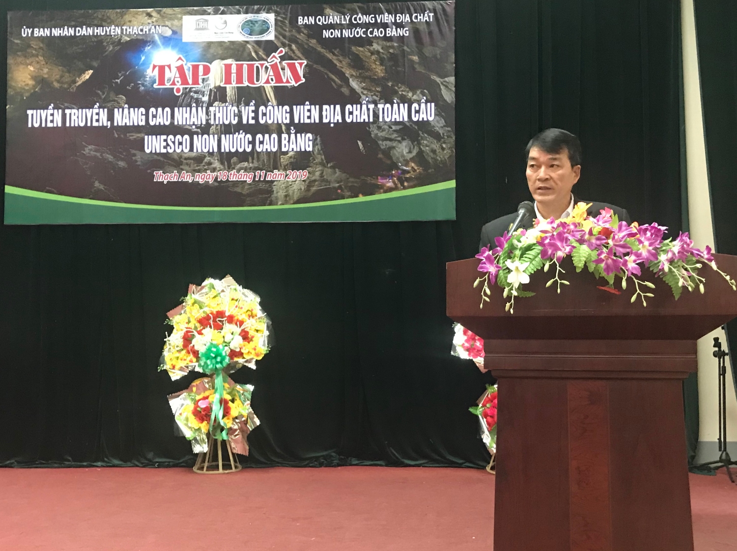 Mr. Ngo The Manh, Vice Chairman of Thạch An People’s committee delivered an opening remarks.